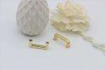 High end zinc alloy light gold 19 mm square metal arch bridge buckle with best
