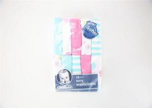 China Modern Fashionable Baby Bath Wash Cloth , Pink Baby Washcloths AZO Free factory