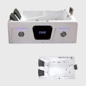 China OEM Indoor Pure Acrylic Jacuzzi Bathtubs Freestanding Soaking With Air jets factory