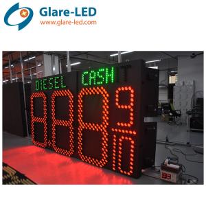 China Gas Station Sign Led Petrol Digital Display 1550mmx2914mmx130mm Long Lifespan factory