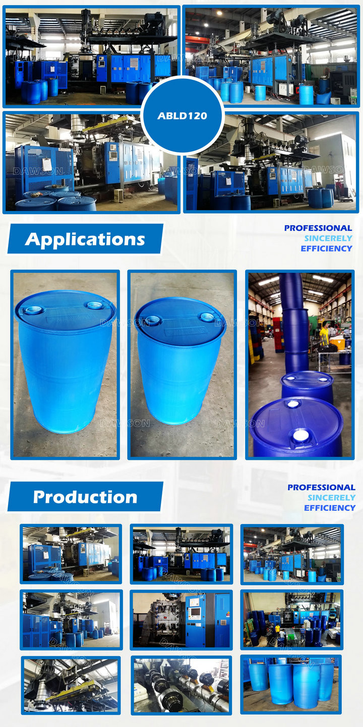 200L 250L Chemical Drums Servo Motor Plastic Moulding Machine for HDPE Chemical Drums