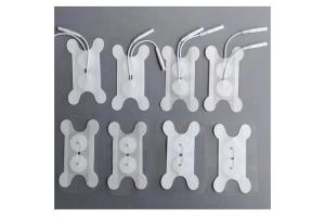 China Sticker Exercise Fitness Health Machine Pad Non-woven Fabric Button Style Wire Swallowing Electrodes Patch factory
