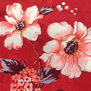 China Red Polyester 70gsm Knitted Mattress Fabric Dustmite Proof factory