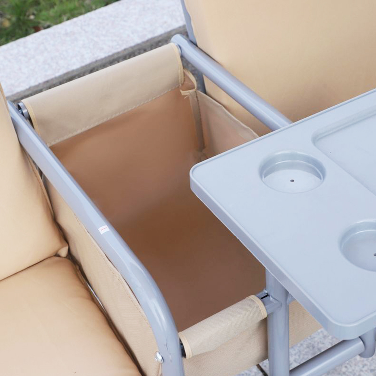 Modern Outdoor Swing Chair 67.7"D x 44.1"W x 65"H with Cup Holder and Adjustable Shade