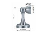 Manufacturer Round Door Stopper for Stainless steel/Zinc Alloy door modern sofa
