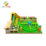 Various Size Inflatable Play Park 0.55mm Pvc Tarpaulin Material Durable