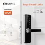 Electronic Door Locks Password Tuya Smart Door Lock For Hotel Apartment Home