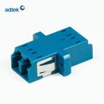 Blue Fiber Optic Adapter Duplex LC Single Mode Flange