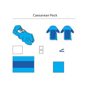 China Medical Disposable Surgical Pack Cesarean Drape Set C-Section on sale