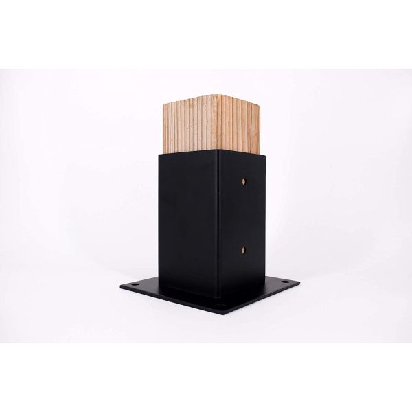 Supporting 90 Degree Corner Carbon Steel Pergola Bracket for Bolt-down Installations