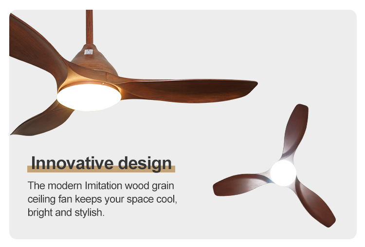 Remote Control Ceiling Fan with Light 1stshine Metal Lamp Body 3 Speeds AC Motor