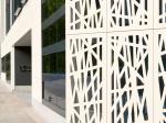 Dibond Solid Aluminium Curtain Wall Grid Corrugated Decoration