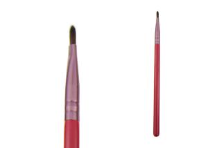 China Wooden Handle Lipstick Lip Liner Brush Retractable Lip Brush With Nylon Hair factory
