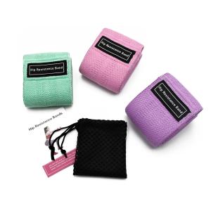 China 4mm Thick 18lbs Workout Fabric Resistance Bands Cotton Antitear factory