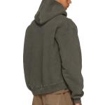 Custom Non Drawstring Blank Oversized Sweatshirts Black Cropped Hoodies