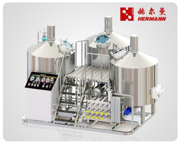 SUS 304 Micro Brewery Equipment 7 BBL For Small Scale Breweries CE Standard