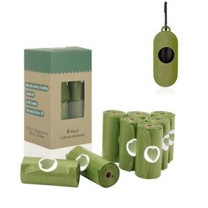 China Custom PBAT Biodegradable Poly Bags Rolls For Dog Poop factory