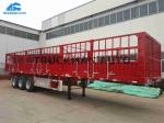 12.5m 3 Axles Fence Semi Trailer Suitable Height Easy Maintenance / Repair