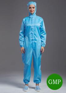 China Microelectronics Anti Static Garments Hooded Coveralls Dust Protection Clothing factory