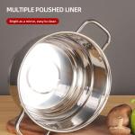Kitchen Hot Fashion Silver Cooking Pots Sets Soup Pot Set Stainless Steel