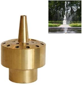 China 1.5&quot; Fully Brass Blossom 3 Tiers Water Fountain Nozzle Jet Water Pond Sprilker factory