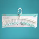 White PP 42*24cm Opp Bag Baby Clothes Holder