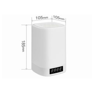 Adjustable Color LED Light Bluetooth Speaker Alarm Clock 6 In One Super