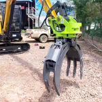 Wood Rotating Hydraulic Log Grapple For 4 Ton 6 Ton Excavator