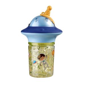 China Colorful Animal Print Plastic Cups with Straws for Kids Ice Cup Blue factory