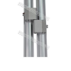 China Rotary Aluminum Tubing Joints AL-64 Silver White For Window Door factory