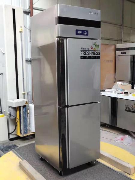 Restaurant Kitchen Stainless Steel 2 Door Freezer Commercial Deep Refrigeration