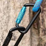 25kN Hammock Aluminum 0 Shape Carabiners Versatile for Camping and Outdoor