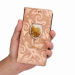 Iphone, Samsung flowing red wine wallet leather case, Iphone Xs Max wallet