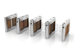 China Rfid Card Reader Sliding Security Turnstile Gate on sale