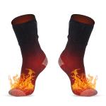 Battery Powered Electric Heating Socks , ODM Rechargeable Heated Socks 21-28cm