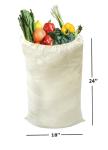 Eco Friendly Recycled Shopping Bag , Produce Cotton Vegetable Bags Daily Usage