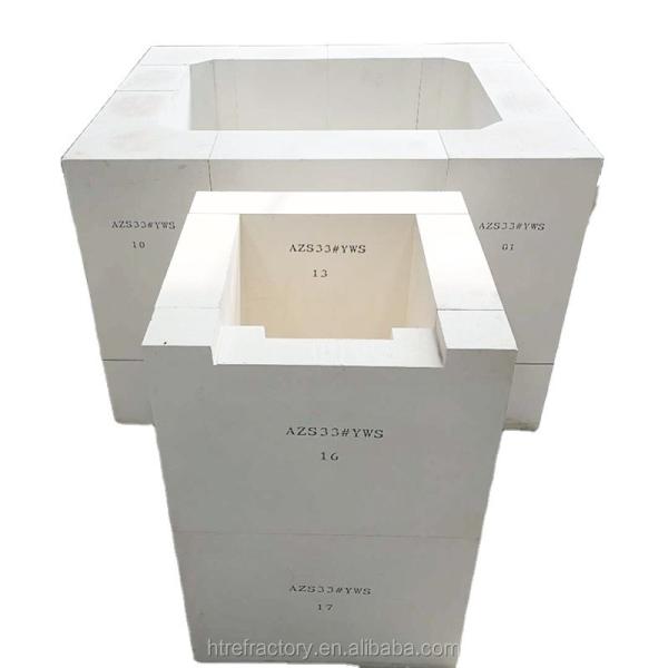 ZrO2 42% Content Fire Resistant Brick for High Alumina Refractory Block