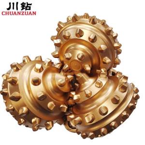China IADC 517 Oil Well TCI Tricone Bit Rubber Sealed Bearing For Medium Formation factory