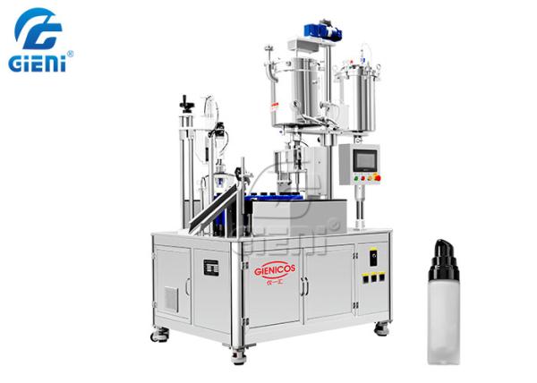 1-10ML Cosmetic Filling Machine 1 Nozzle Rotary 35pcs/Min Cosmetic Tube Sealing