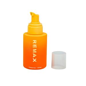China 2024 New Design 150ml Portable Gradient Orange Color PET Foam Dispensing Bottle For Facial Cleaning factory