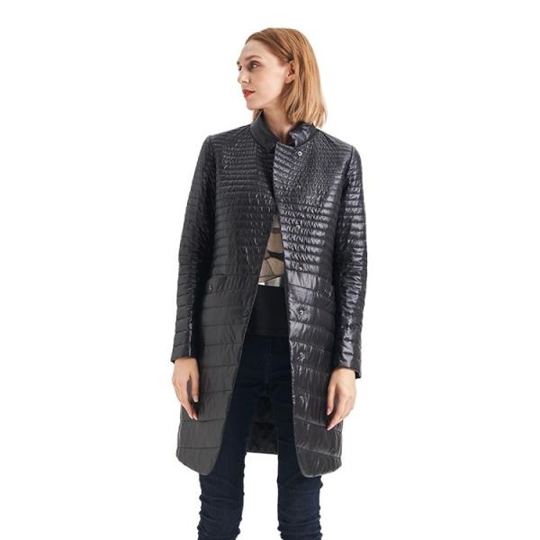 FODARLLOY Wholesale Ladies Stand Collar Warm Hooded Cotton-Padded Clothes Women
