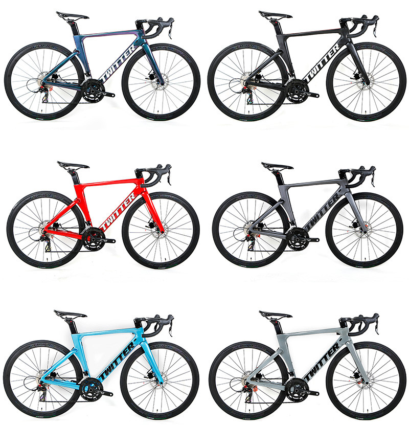 High Modulus T900 Full Carbon Fiber Road Bike 700C UV Laser Decals