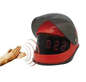 China New creative wall helmet creative gift product alarm clock factory