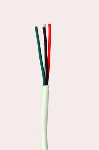 China 18AWG Strabded Bare Copper Speaker Cable Riser Rate White Jacket factory