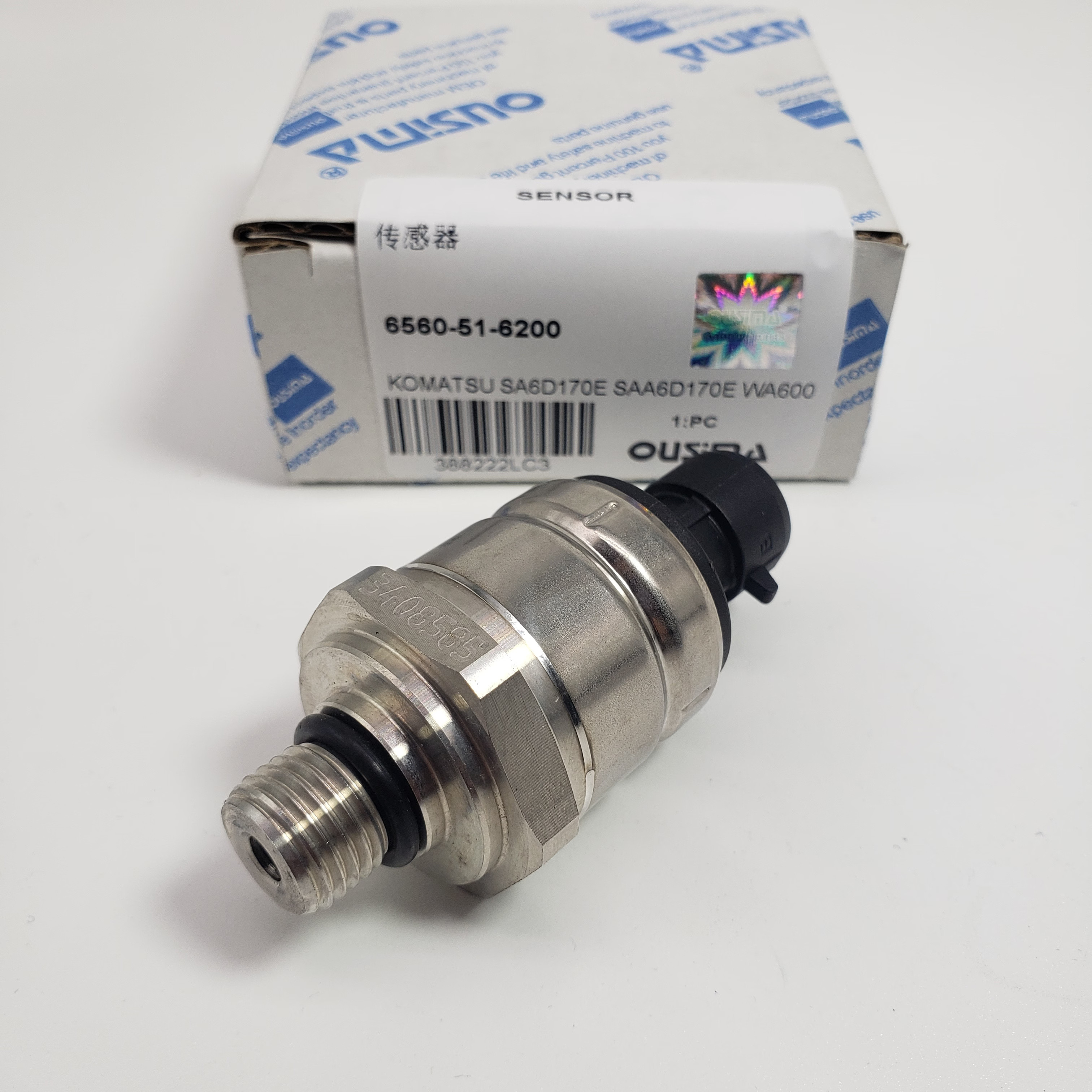Cummins Part Pressure Sensor 6560-51-6200 For Komatsu SA6D170E SAA6D170E WA600