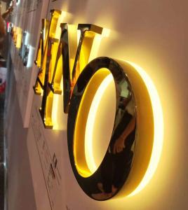 China New LED Light Box with Stainless Steel Luminescent Characters and Creative Outdoor LED Billboard factory