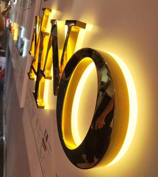 New LED Light Box with Stainless Steel Luminescent Characters and Creative
