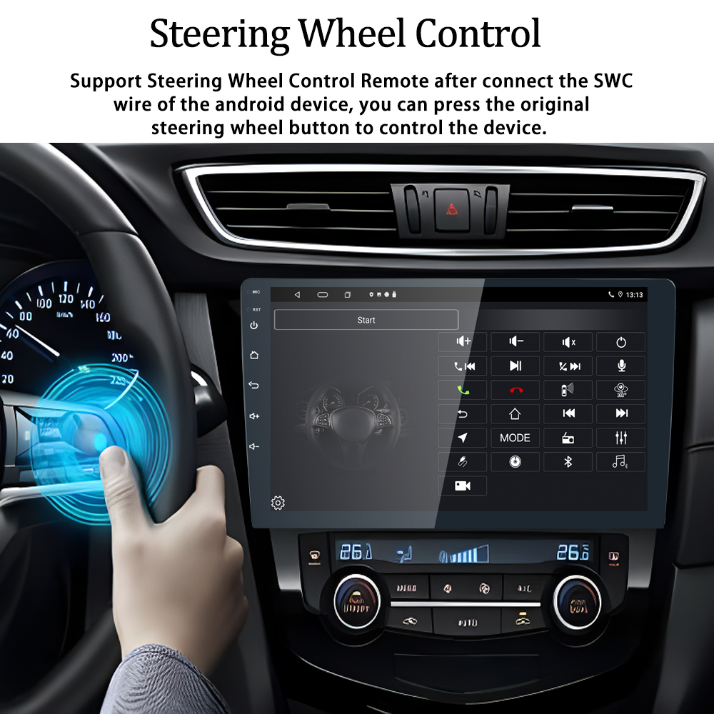 Universal 10.0 Android Car Audio Multimedia Player with GPS Navigation and Touch Screen