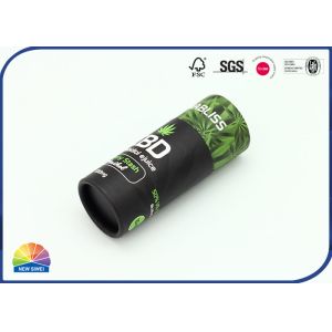 China Matte Lamination Kraft Paper Tube Packaging For Cannabidiol on sale