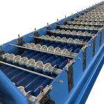 Steel Electric Corrugated Steel Panel Roll Forming Machine PLC Control